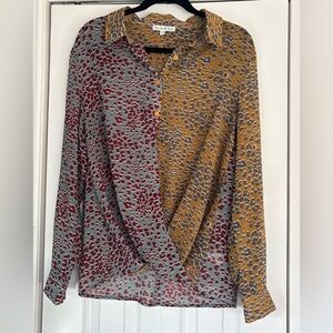 Elegant Leopard Print Women's Blouse